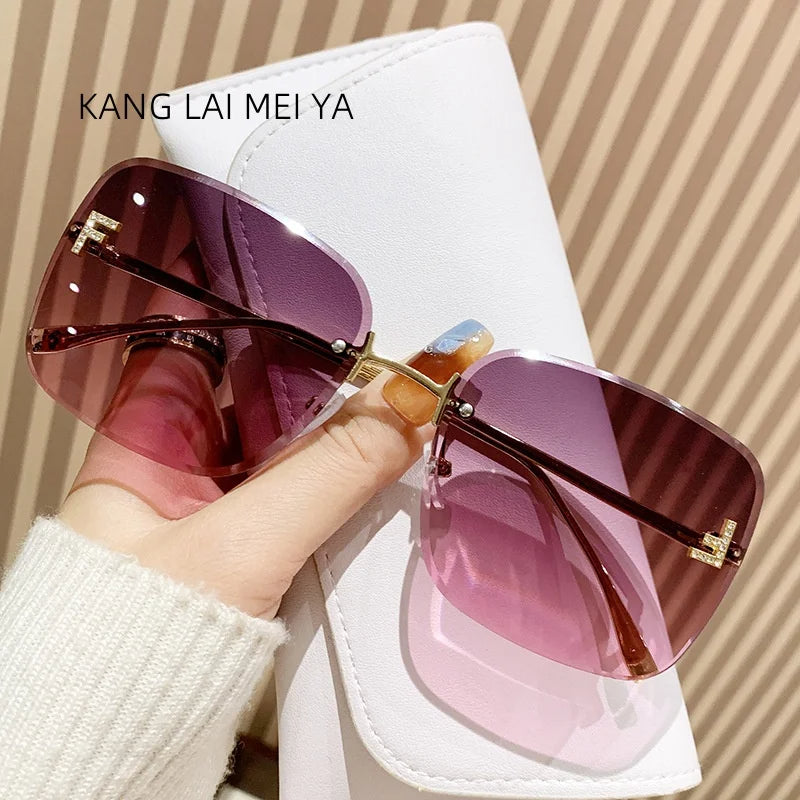 2025 Women’s Frameless Metal Trendy Sunglasses