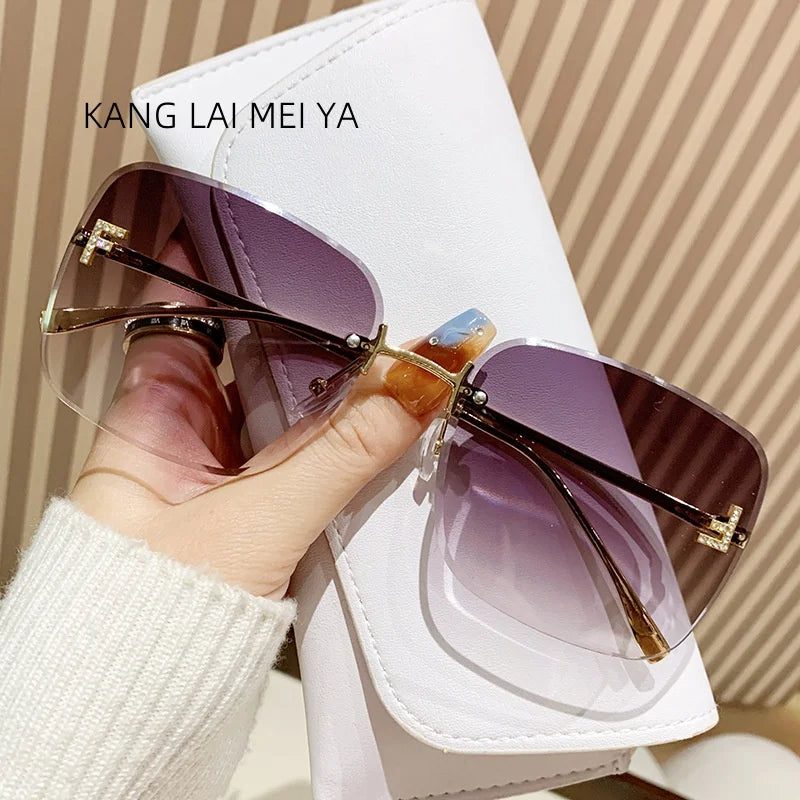 2025 Women’s Frameless Metal Trendy Sunglasses