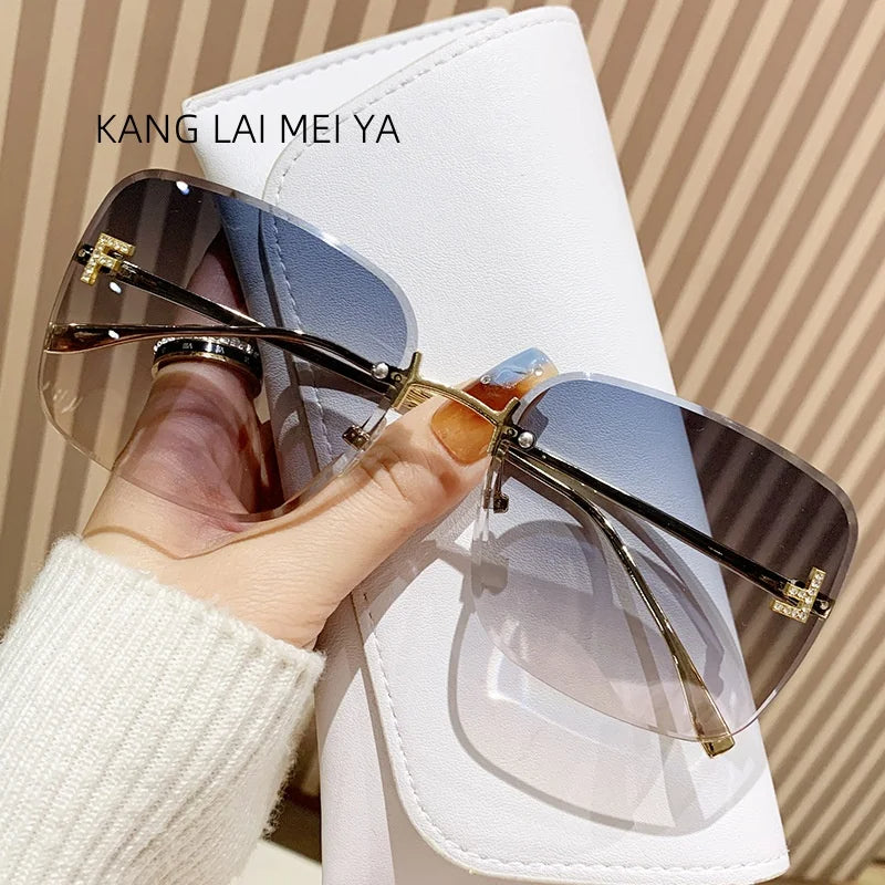 2025 Women’s Frameless Metal Trendy Sunglasses