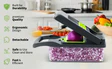 16-in-1 Multifunction Vegetable Slicer & Chopper with Basket