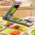 16-in-1 Multifunction Vegetable Slicer & Chopper with Basket