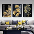 Set of 3 Flower Metal Wall Art Frames