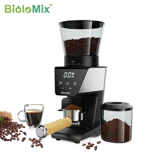 BioloMix Automatic Burr Coffee Grinder with 30 Settings