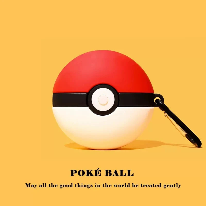 Pokeball Silicone Case for AirPods 1–4 & Pro Models