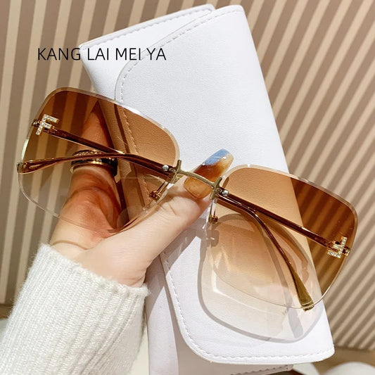2025 Women’s Frameless Metal Trendy Sunglasses