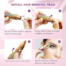 Glowsify 2-in-1 Rainbow Painless Face Hair Remover & Trimmer for Women (USB Rechargeable)