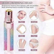 Glowsify 2-in-1 Rainbow Painless Face Hair Remover & Trimmer for Women (USB Rechargeable)