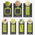 16-in-1 Multifunction Vegetable Slicer & Chopper with Basket