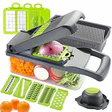 16-in-1 Multifunction Vegetable Slicer & Chopper with Basket
